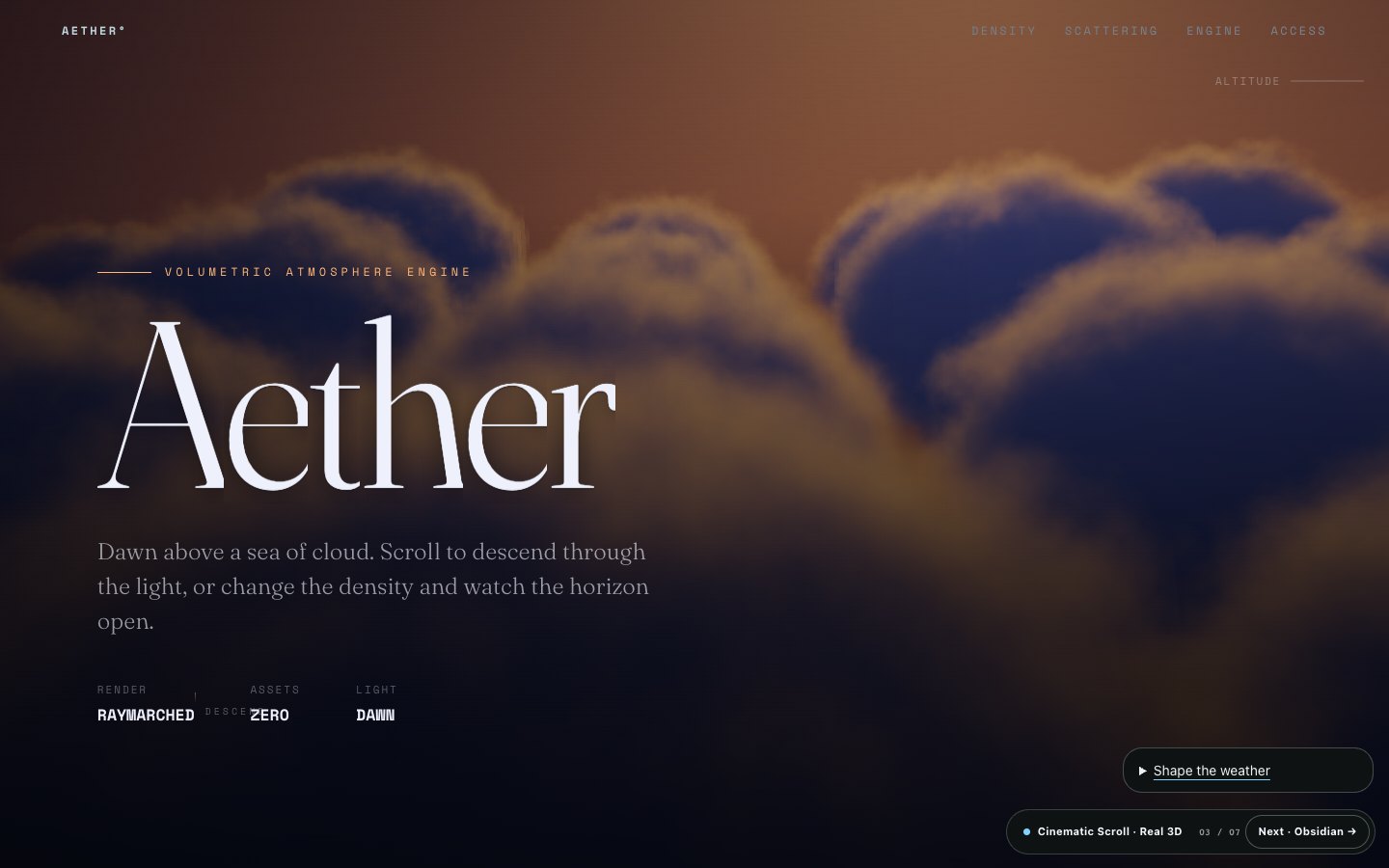 Volumetric Aether